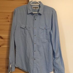 Express button down shirt. Size medium. Light blue